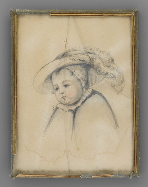 Portrait of Zygmunt Krasinski as a child; painted by Beata Czacka née Potocka fl. 1758–1824 and an