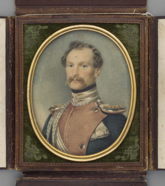 Portrait of a Prussian cavalry captain. Marszalkiewicz, Stanislaw 1789–1872 painter. Portrait en