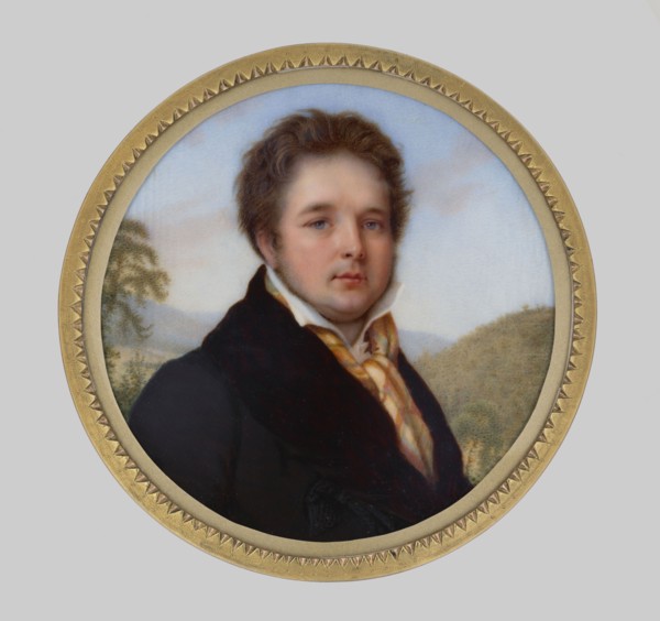 Portrait of Artur Stanislaw Count Potocki 1787–1832 from Krzeszowice; miniature by Joseph Heigel