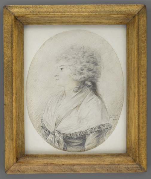 Portrait of an Elderly Woman in Left Profile, Taubert, Gustav Friedrich Amalius 1755–1839, en