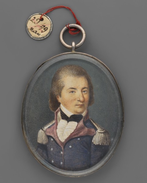Portrait of the young General Jan Henryk Dabrowski 1755–1818 in uniform based on an image from the