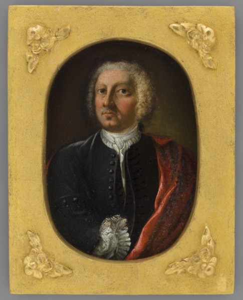 Portrait of an Unknown Man. Pawel Karol, Prince Sanguszko? 1680–1750, unknown painter; en face male