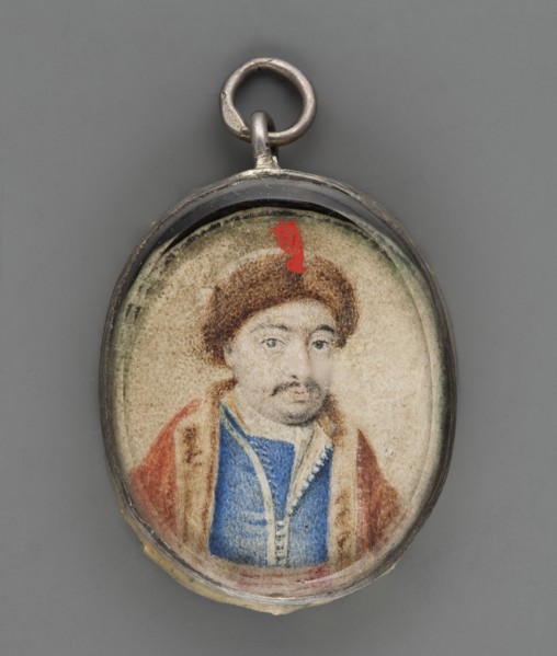 Portrait of an unknown man in oriental costume. In almost straight half-length, head slightly to