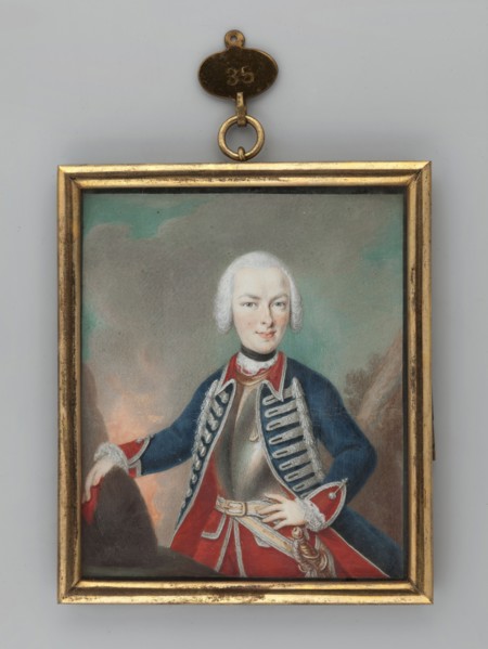 Ludwig IX, Landgrave of Hesse-Darmstadt 1719–1790 in the uniform of a German cavalry regiment