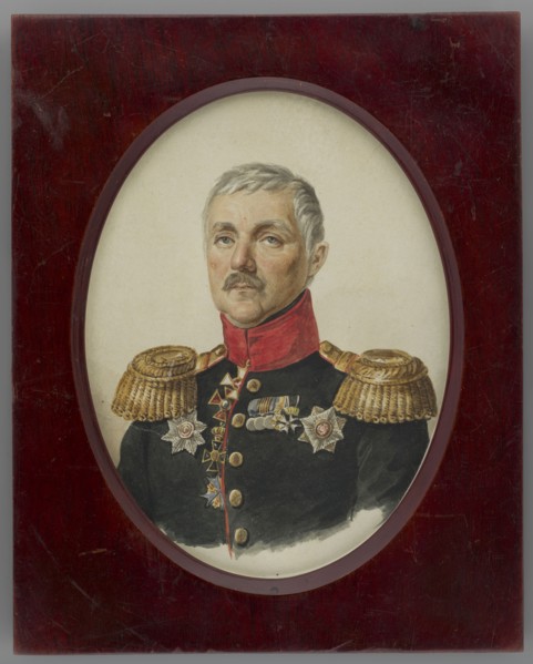 General Pawel Yakovlewicz Kuprianov 1789–1874 old attribution portrait of Lieutenant General