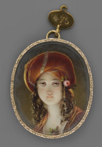 Odalisque, copy detail after Fr. Amerling; artist: Friedrich von Amerling 1803–1887; subject: