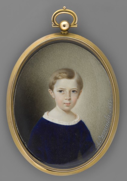 Portrait of a Child. Leon Brzezinski 1809–1865, painter. Portrait of a Girl, half-length, slightly