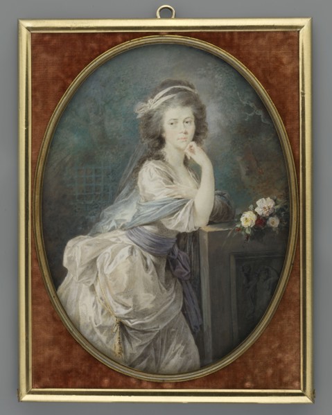Unknown Countess von Clamm und Gallas, portrait almost identical to the image of Vincent Lesseur's