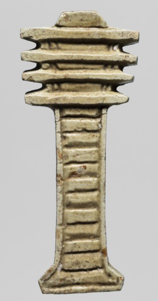 Amulet - djed pillar, Goluchów Greater Poland Voivodeship, djed pillar iconography, protective