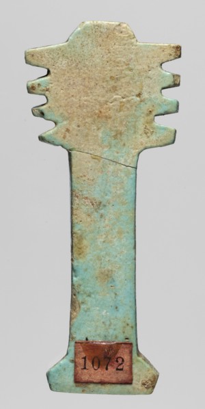Amulet - djed pillar; creator, djed pillar amulet; protective amulet associated with mummies and