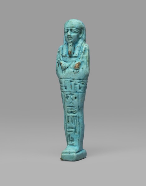 Ushabti Wahibre-em-achet. Mummy-shaped funerary figurine shabti, ca. 664–525 BC, Late Period, 26th
