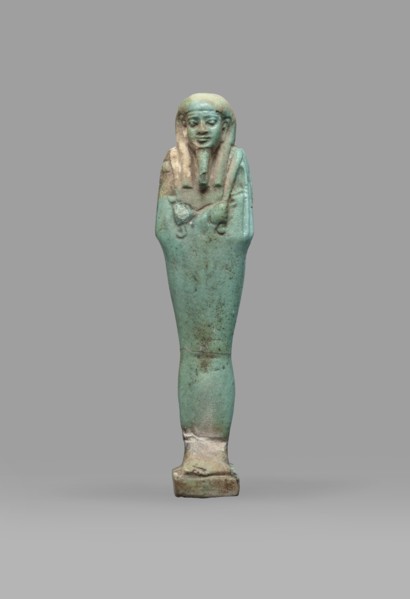 Ushabti Psamtyk-seneb, wigs, funerary figurine, hieroglyphs, beards facial hair, Psamtyk-seneb ca.