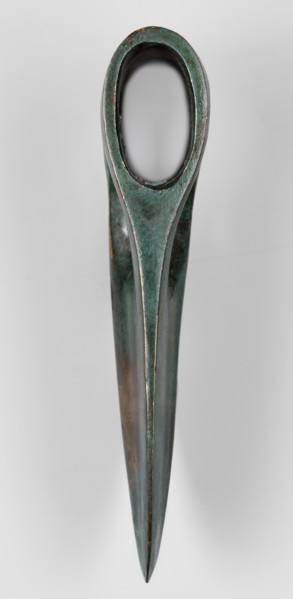 Axe head, unknown Phoenician workshop; militaria, edged weapon; strongly elongated, oval-tipped