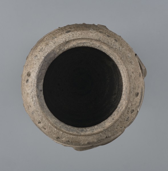Vise-free cup, unknown Rhine workshop, Goluchów Greater Poland Voivodeship. Hard-fired, granular,