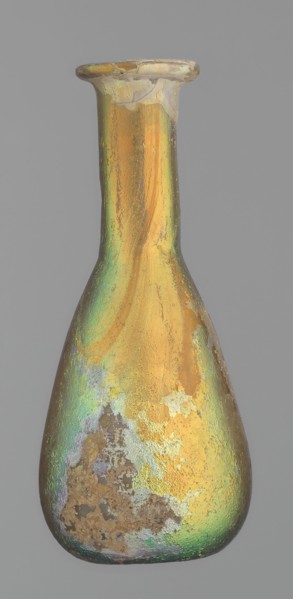 Flask, unknown eastern workshop, Goluchów Greater Poland Voivodeship, glass, antiquity, Roman