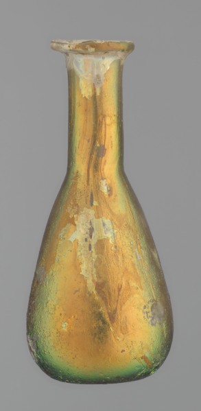 Flask, unknown eastern workshop, Goluchów Greater Poland Voivodeship, glass, antiquity, Roman