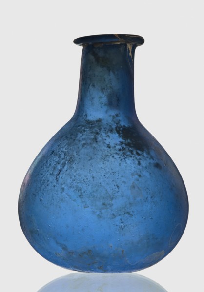 Bottle, unknown eastern workshop, 1st–2nd century, vessel, height 7.5 cm, width 5.5 cm, A rounded