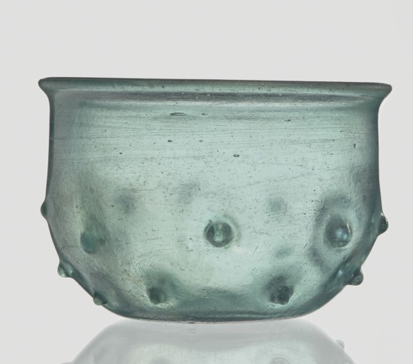 Bowl decorated with knobs; hemispherical shape with pinched projections;, 3rd–4th century AD.