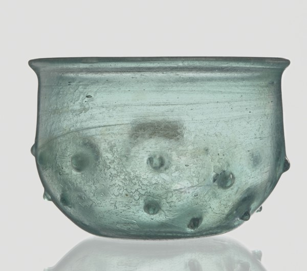 Bowl decorated with knobs. Hemispherical shape with pinched projections;, 3rd–4th century AD.