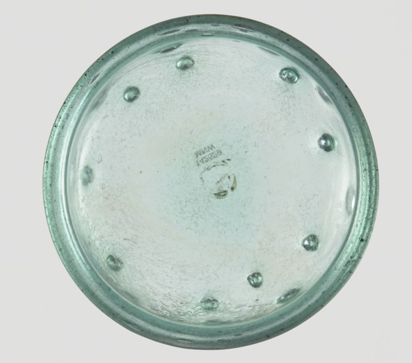 Bowl decorated with knobs. Hemispherical shape, decorated with pinched projections., 3rd–4th