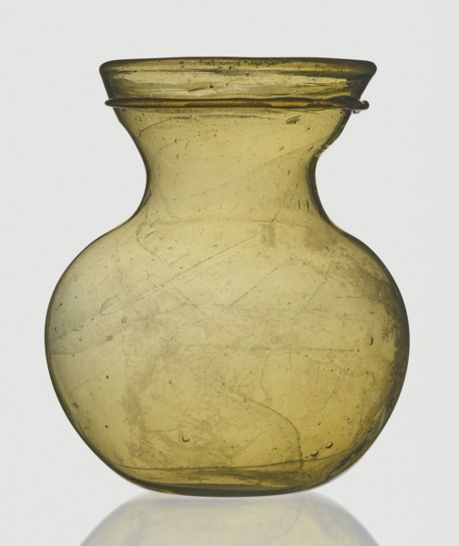 A viceless vessel, unknown,  author, Goluchów Greater Poland Voivodeship, Below the edge a glass
