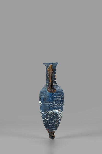 Amphorisko, Amphorisko with an ovoid belly, a long cylindrical neck ending in an uneven, slightly