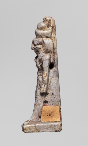 Amulet - god Horus; creator, Horus mythology; double crown iconography, double crown on the head;