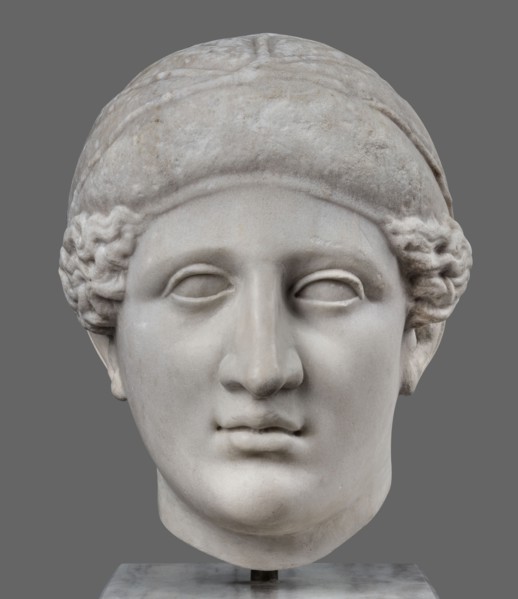 Head of Sappho Head of a Woman of the Kora Albani type, unknown Roman workshop; Sappho ca. 610–580