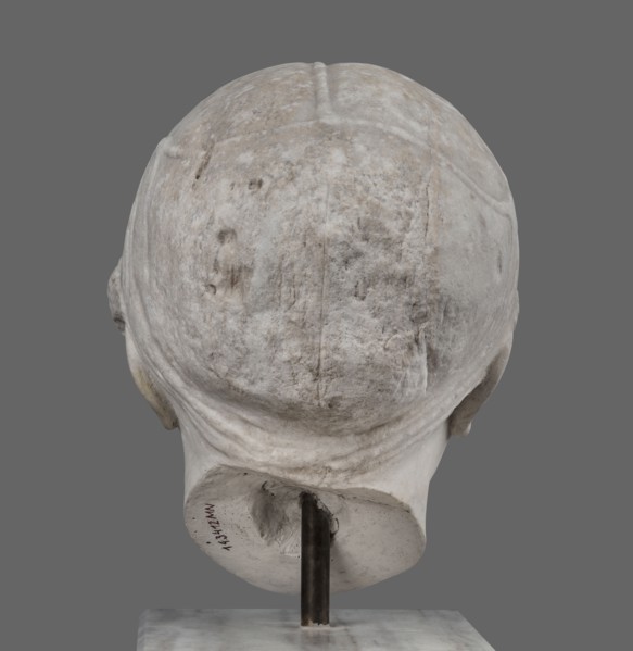 Head of Sappho Head of a Woman of the Kora Albani type, unknown Roman workshop. Sappho ca. 610–580