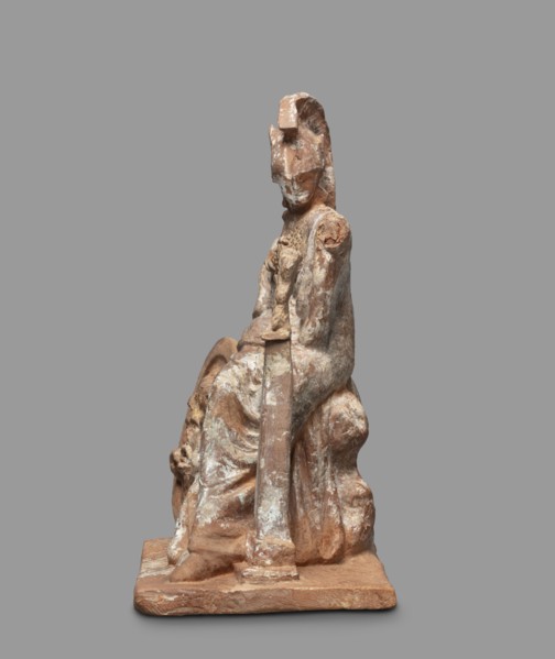 Athena figurine, Classical Gallic scenography, depicting Athena and Nike; 4th century BC, Greece;