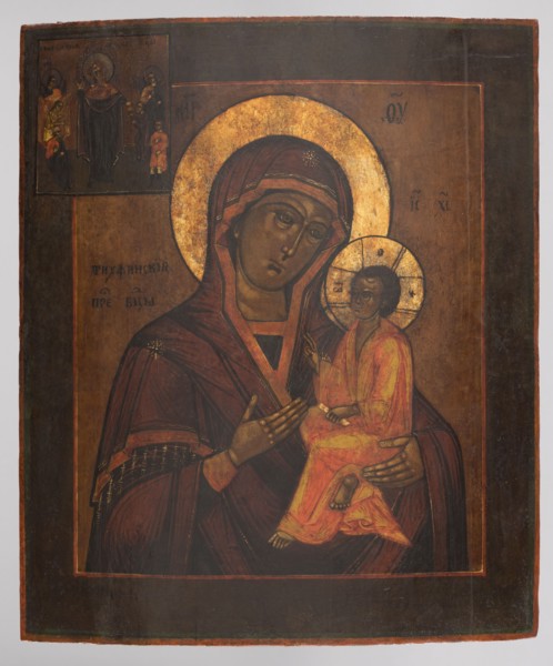 Icon: Our Lady of Tikhvin, Russian workshop. Our Lady of Tikhvin iconography, Mary mother of Jesus