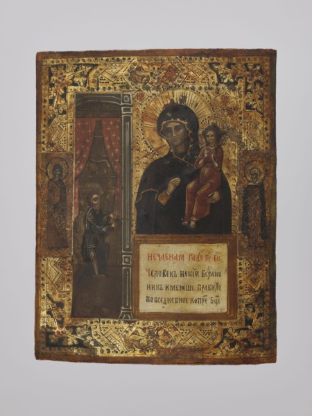 Icon: Mother of God, Unexpected Consolation; Orthodox workshop; Unexpected Consolation iconography;