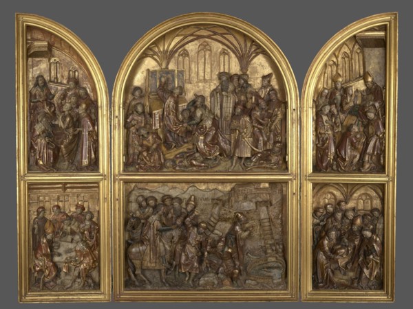 Triptych with the legend of St. Stanislaus, unknown sculptor, Hans von Kulmbach ca. 1485–1522