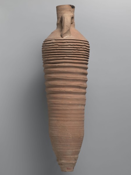 Amphora, unknown Egyptian workshop; amphorae, Egyptian amphorae, Egyptian ceramics, storage vessel,