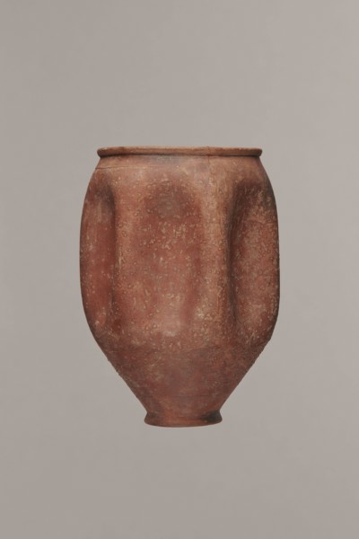 Rippled beaker miniature version, unknown Germanic workshop from Cologne?, hard-fired clay,