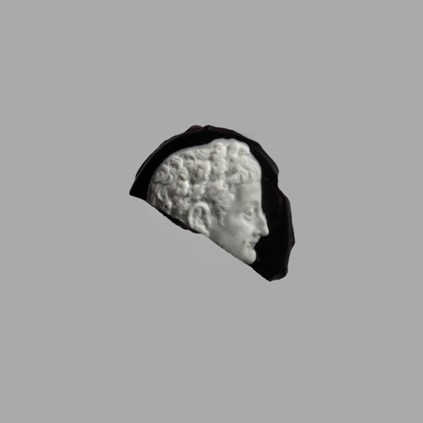 Cameo with a representation of the head of Tiberius in an oak wreath, unknown Italian workshop;