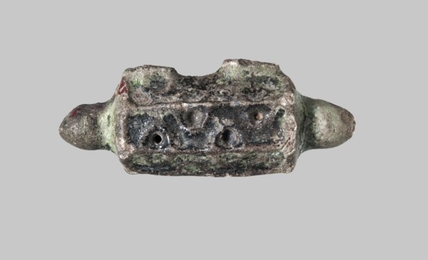 A pendant in the shape of a box for Koranic scrolls, gift, Islamic art, Arabic, Koran, glazed