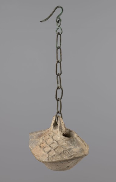 Lamp, repossession Zabkowice Slaskie, Egypt, Coptic art, antiquity, oil lamps, Middle Ages. Oval
