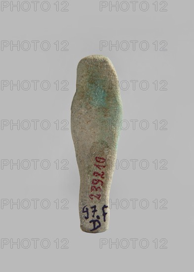 Ushabti, Mass-produced ushabti figurine with very schematic shapes, with a barely marked face and