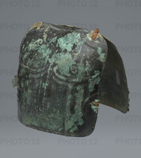 Two-piece torso armor with buckles, 4th century BC 375–325 BC, possibly Southern Italy; weaponry.,