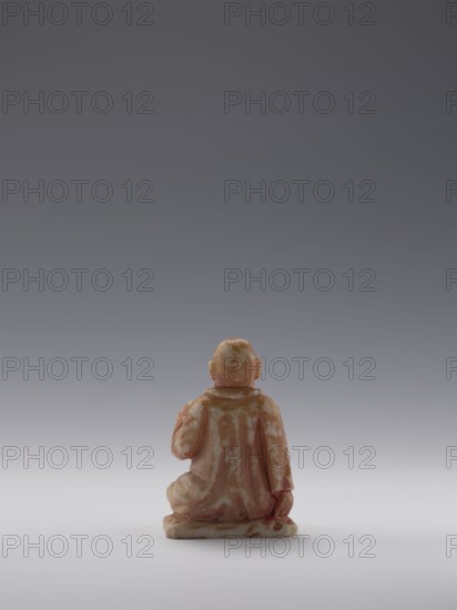 Sage, unknown sculptor; figurine of a bonza priest; 19th century, China Qing dynasty, 1644–1911;