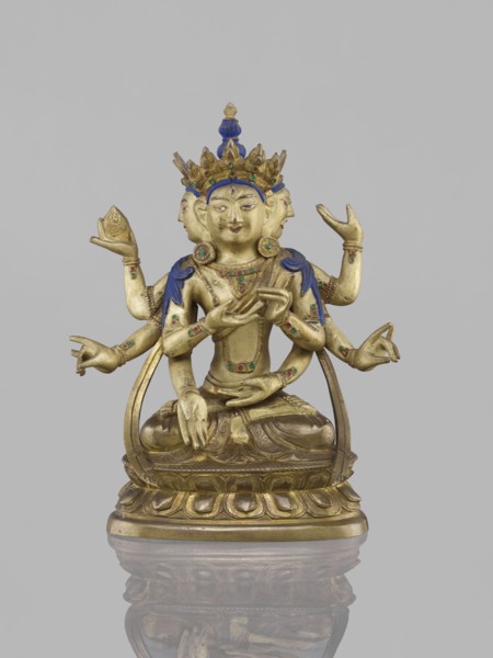 Ushnishavijaya, 19th century, South China, / Tibet, sculpture, height 17.0 cm, width 13.5 cm.