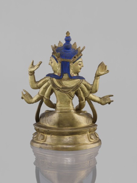 Ushnishavijaya, 19th century, South China, or Tibet, sculpture, height 17.0 cm, width 13.5 cm.