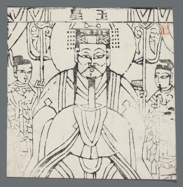 Jade Emperor, emperors, Chinese culture, jade, Chinese art, nianhua New Year's picture, early 20th