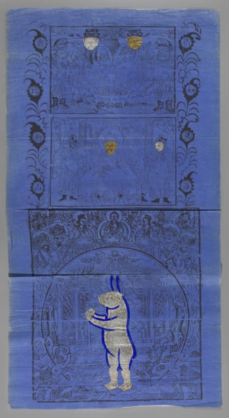 Jade Rabbit Hare, Chinese art; Chinese Buddhism; Buddhist art; coins; longevity shou iconography;