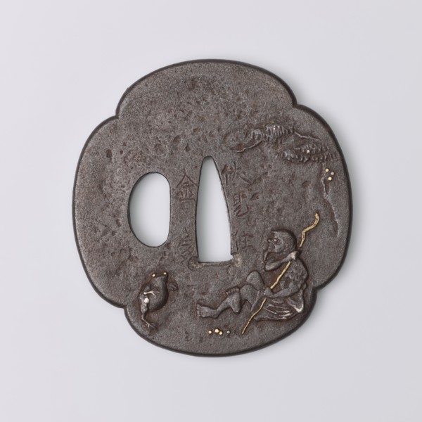 Crossguard tsuba, Kaneie craftsman, Edo period 18th century, 1603–1868, Japan — Fushimi, Yamashiro.