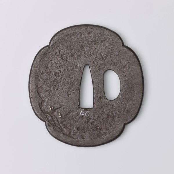 Crossguard tsuba, Kaneie,  school craftsman author. Japanese, Edo period 1603–1868, 18th century.
