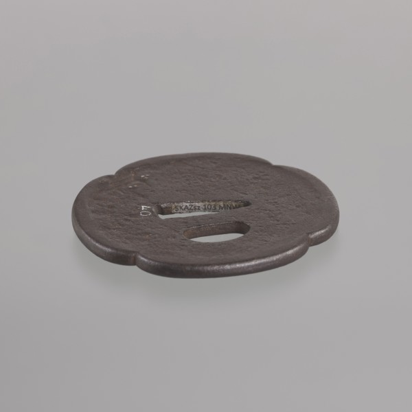 Crossguard tsuba, Kaneie,  school craftsman author; Japanese art; Japanese culture; Edo 1603–1868;