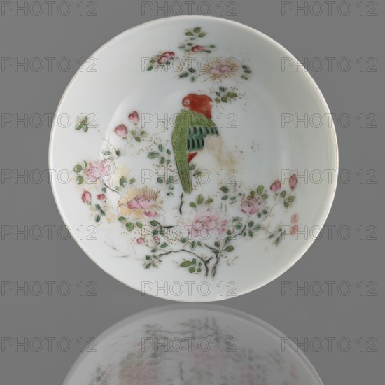 Bowl on a high foot, Chinese art, Chinese culture, Qing 1644–1911, Qing style, ceramics, colored