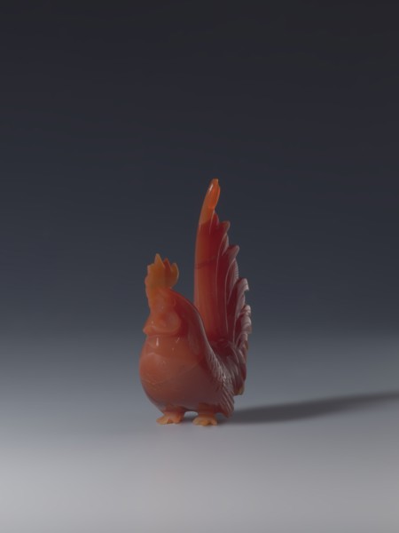 Rooster;, sculptor; ; Chinese art; Chinese culture; Qing dynasty 1644–1911; figurine of a rooster;